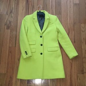 Banana Republic Neon Green/Yellow Coat